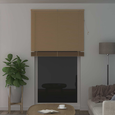 Żaluzja wenecka Jasnobrązowy ze wzorem 213 x 110 cm 25 mm PVC