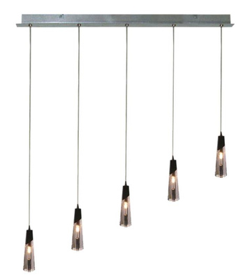 Lampa sufitowa wisząca 5x20W G4 chrom Erica 35-18550