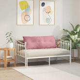 Poduszka na plecy Różowy 120 x 50 cm Tkanina sztruksowa