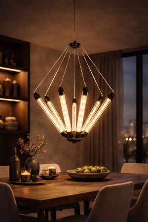 Nowoczesna Lampa wisząca LED AURORA WIRE 7 AD312