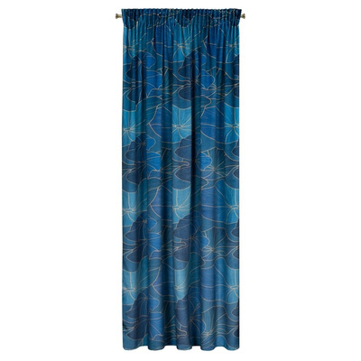 Zasłona Taśma turkusowa 140x270