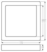 Oprawa stropowa LED 12W 4000K natynkowa biała kwadratowa SPN-07 Candellux 2263786