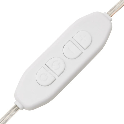 vidaXL Lustro ścienne z LED, 15x40 cm, szklane, owalne