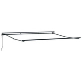 Rama markizy Z regulacją Antracyt 4 × 3 m Stal
