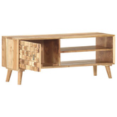 vidaXL Szafka pod TV, 100 x 35 x 40 cm, lite drewno akacjowe