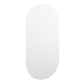 vidaXL Lustro z lampami LED, 40x20 cm, szklane, owalne