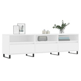 vidaXL Szafka pod TV, biała, 150x30x44,5 cm, materiał drewnopochodny wariant 7