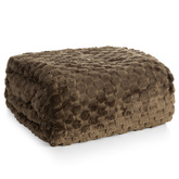 Koc Fla ciemnobrązowy 170x210