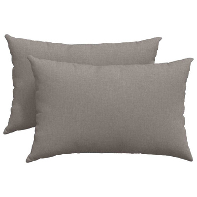 Poduszki na sofę 2 pcs Ciemnoszary 60 x 40 cm tkanina
