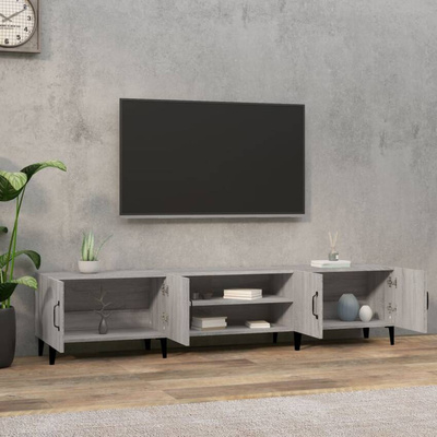 Szafka pod TV, szary dąb sonoma, 180x31,5x40 cm vidaXL