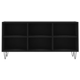 vidaXL Szafka pod TV, czarna, 103,5x30x50 cm, materiał drewnopochodny