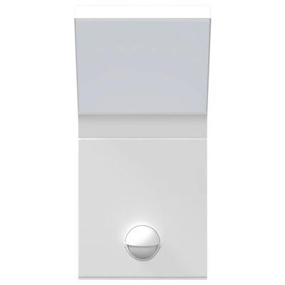 Zewnętrzne kinkiety LED z czujnikami, 2 szt., białe, aluminium