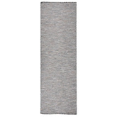 Dywan zewnętrzny o płaskim splocie, 80x250cm, brązowo-niebieski