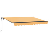 Markiza wysuwana piaskowy 600 × 300 cm Tkanina i aluminium