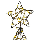 Choinka z 120 diodami LED Ciepła biel 150 cm rattan