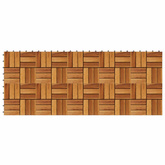 Płytka Tarasowa 10 pcs Brązowy 30 x 30 cm Drewno Akacjowe