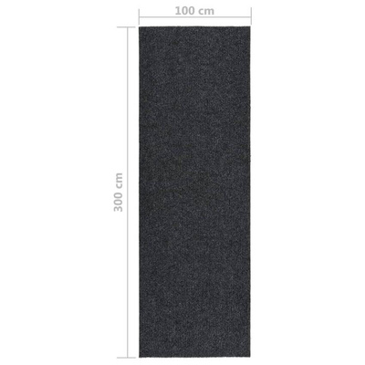 vidaXL Dywanik pochłaniający zabrudzenia, 100x300 cm, antracytowy