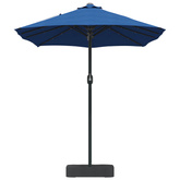 Parasolka ogrodowa 385 x 209 x 244 cm Poliester Niebieski azur