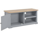 vidaXL Szafka pod TV, szara, 90x30x40 cm, drewniana