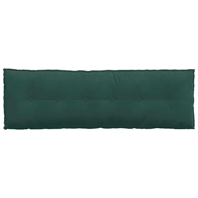 Poduszka na plecy Ciemna zieleń 160 x 50 cm Tkanina sztruksowa