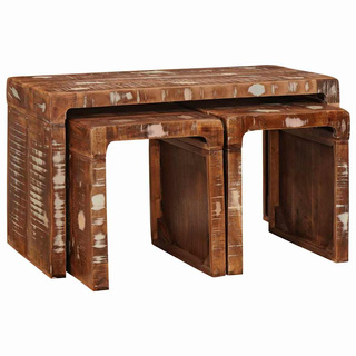 Stolik Nesting 3 szt. Brązowy 82 x 40 x 46 cm
