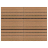 Płytka Tarasowa 6 pcs Brązowy 60 x 30 cm