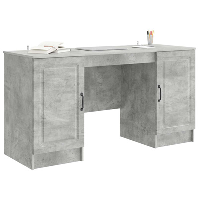 Biurko Betonowy szary 142,5 x 50 x 75 cm Drewno inżynieryjne