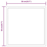 Lustro łazienkowe z LED, 50x50 cm