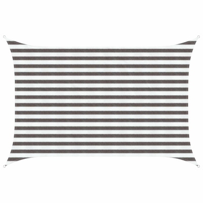 Żagiel przeciwsłoneczny Jasnoszary i biały. 2 x 3 m HDPE