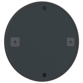 vidaXL Lustro ścienne, czarne, 60 cm