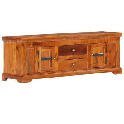vidaXL Szafka pod TV, 119x30x40 cm, lite drewno akacjowe