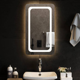 vidaXL Lustro łazienkowe z LED, 40x70 cm