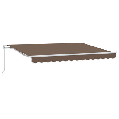 Markiza wysuwana Ciemnoszary 600 × 300 cm Poliester i aluminium