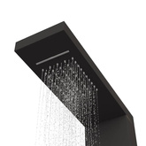 vidaXL Panel prysznicowy, aluminiowy, czarny