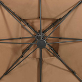 Parasol ogrodowy Cantilever z podwójnym blatem 300x300 cm Taupe