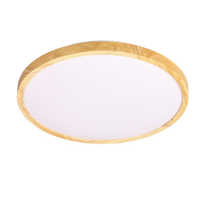 Plafon LED biały + drewniany 24W 4000K lampa Gandava Candellux 14-75253