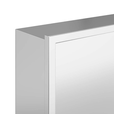Nisza prysznicowa srebrny 90 x 30 x 9,5 cm Stal nierdzewna