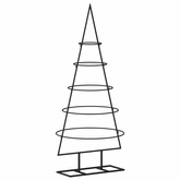vidaXL Metalowa choinka świąteczna, do dekoracji, czarna, 90 cm wariant 5