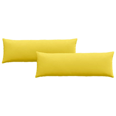 Poduszki na sofę 2 pcs Jasnożółty 120 x 40 cm tkanina