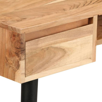 vidaXL Biurko z litego drewna akacjowego, 118 x 45 x 76 cm