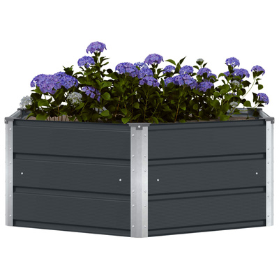 Donica Antracyt 129 x 129 x 45 cm Stal