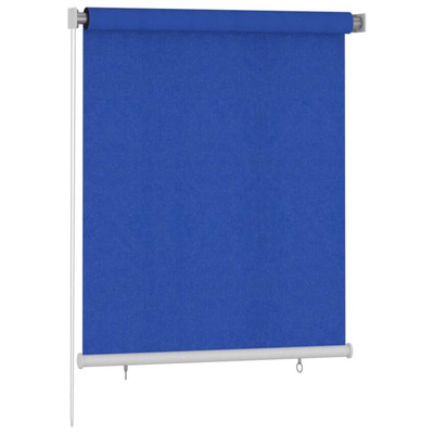vidaXL Roleta zewnętrzna, 120x140 cm, niebieska, HDPE