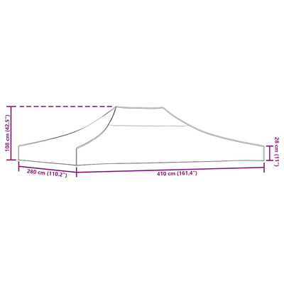 vidaXL Dach do namiotu imprezowego, 4 x 3 m, zielony, 270 g/m²