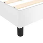 vidaXL Łóżko kontynentalne z materacem, białe, ekoskóra 80x200 cm wariant 5