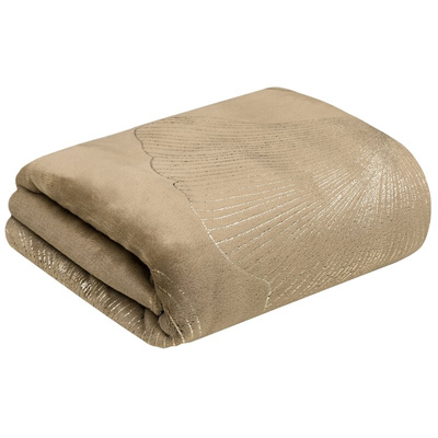 Koc Fla ciemnobeżowy 150x200