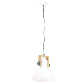 Industrialna lampa wisząca, 25 W, biała, okrągła, 30 cm, E27