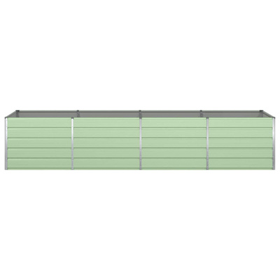 Donica Pastelowa Zieleń 385 x 100 x 75 cm Stal Galwanizowana