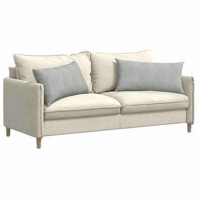 Poduszki na sofę 2 pcs Jasnoszary 80 x 40 cm Tkanina sztruksowa