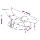 vidaXL Leżak, stal i tworzywo textilene, zielony
