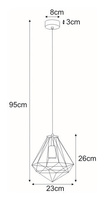 Lampa wisząca K-4018 z serii MARKO KAJA